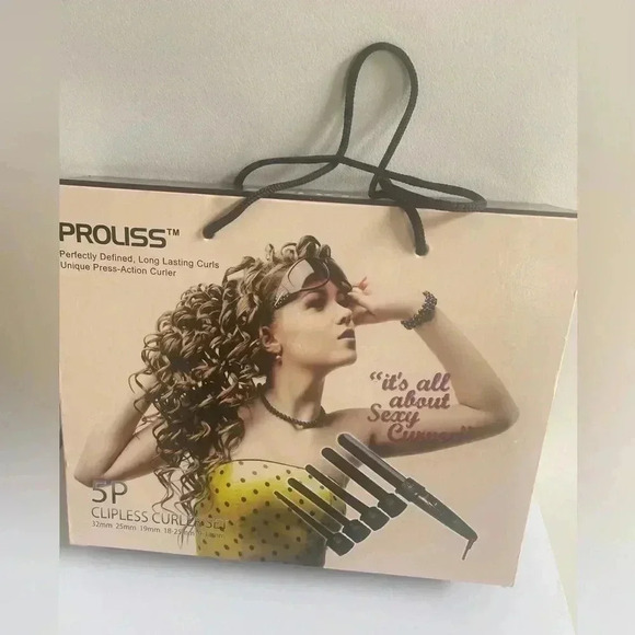 CLIPLESS CURLER SET 32mm 25mm 19mm 18-25mm 9-18mm. In one box - Picture 1 of 9